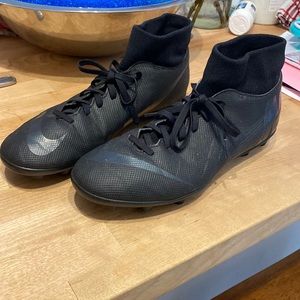 Nike Mens Nike Mercurial Black Soccer Cleats  | Color: Black S 8